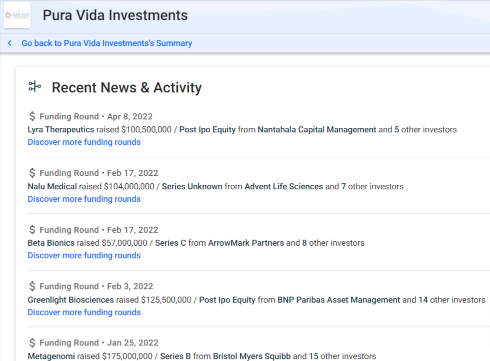 Pura Vida Investments