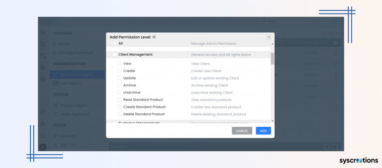 Add permission level in patient portal