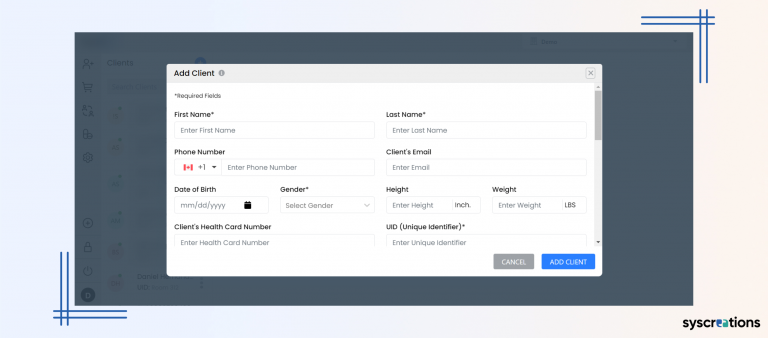 Add patients details in patient portal