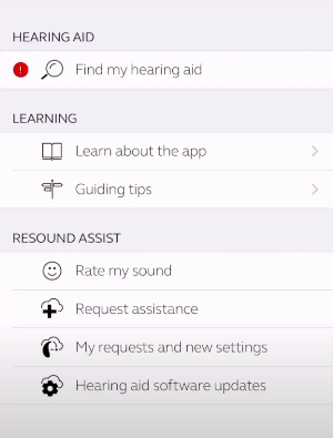 Dashboard of teleaudiology app