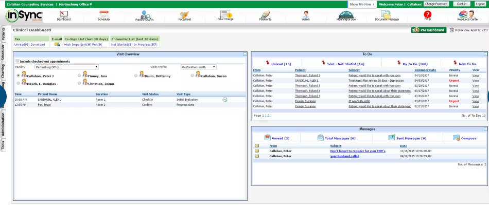 InSync behavioral EHR software