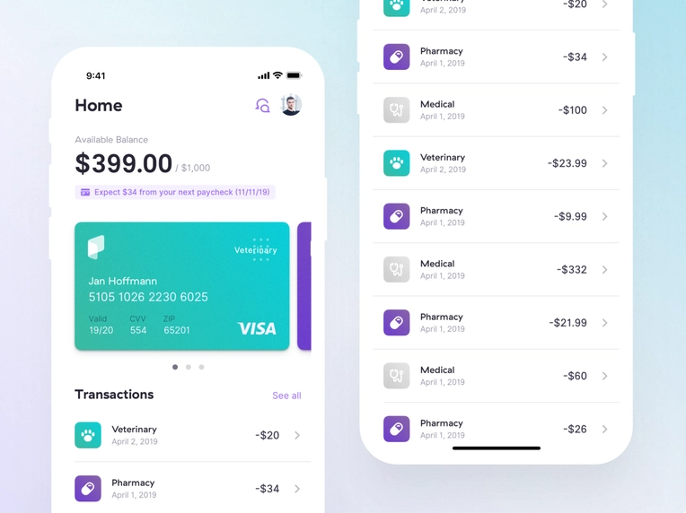 Healthcare payment app