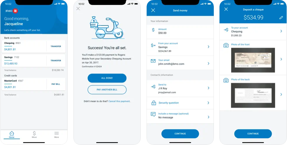 BMO online banking app