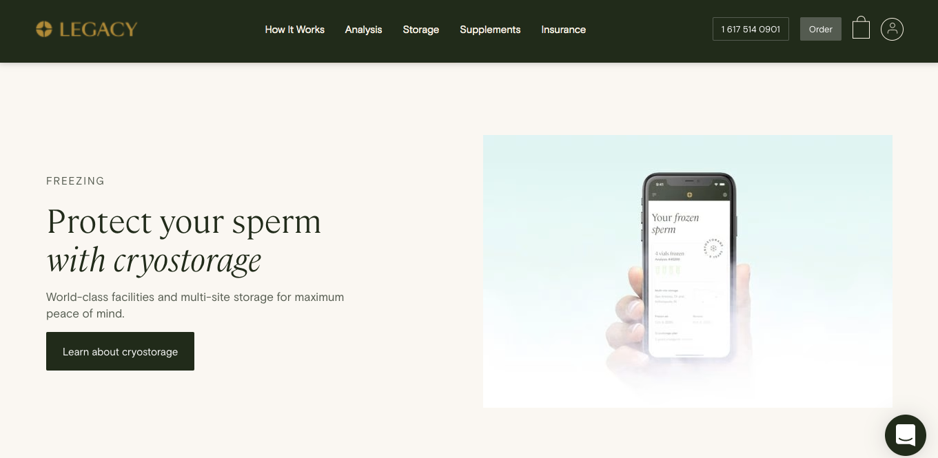 Lagacy sperm testing kit provider