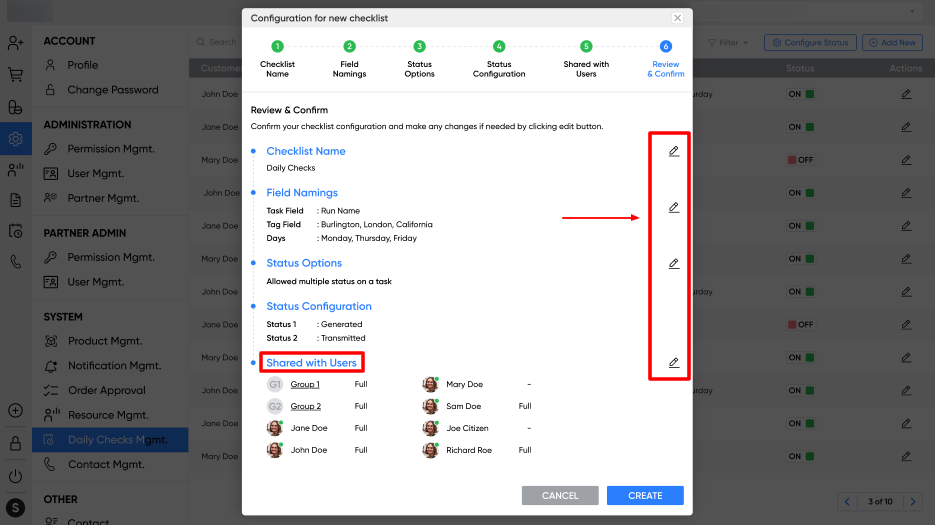 Configure checklist in our white label healthcare CRM