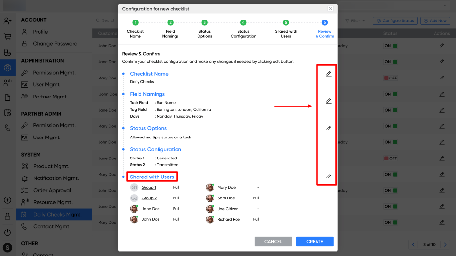 Configure new checklist in dental practice management software